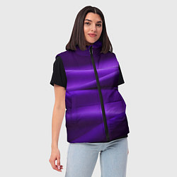 Женский жилет Фиолетовый шелк, цвет: 3D-светло-серый — фото 2