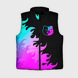 Женский жилет Danganronpa неоновый огонь, цвет: 3D-черный