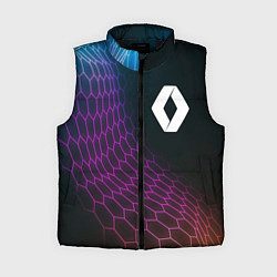 Женский жилет Renault neon hexagon, цвет: 3D-черный