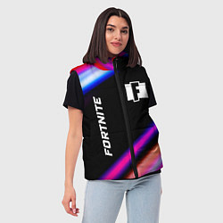 Женский жилет Fortnite speed game lights, цвет: 3D-черный — фото 2