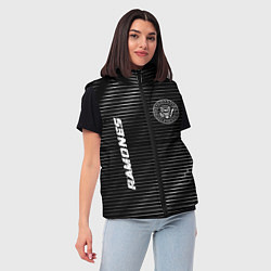 Женский жилет Ramones metal rock lines, цвет: 3D-черный — фото 2