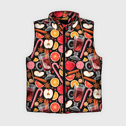 Женский жилет Глинтвейн с фруктами