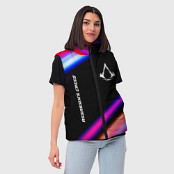 Женский жилет Assassins Creed speed game lights, цвет: 3D-черный — фото 2