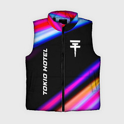 Женский жилет Tokio Hotel neon rock lights, цвет: 3D-черный