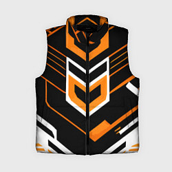 Женский жилет Полосы и оранжево-белый шестиугольник