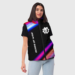 Женский жилет Gears of War speed game lights, цвет: 3D-черный — фото 2