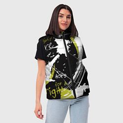 Женский жилет Надписи на стене, цвет: 3D-светло-серый — фото 2