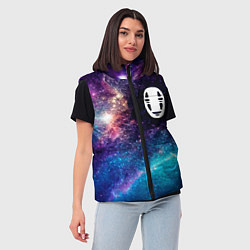 Женский жилет Spirited Away space anime, цвет: 3D-черный — фото 2