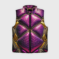 Женский жилет Текстурная кожа в космическом стиле костюма жука