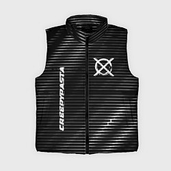 Женский жилет CreepyPasta metal anime lines, цвет: 3D-черный