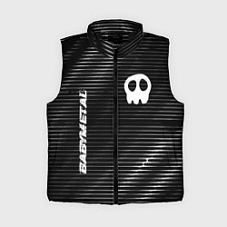 Женский жилет Babymetal metal rock lines, цвет: 3D-черный
