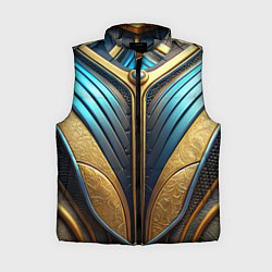 Женский жилет Объемная футуристичная объемная текстура из кожи, цвет: 3D-светло-серый