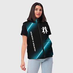 Женский жилет Hunter x Hunter неоновые лампы, цвет: 3D-черный — фото 2