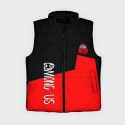 Женский жилет Амонг ас геометрия красный, цвет: 3D-черный
