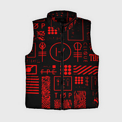 Женский жилет Twenty one pilots pattern rock