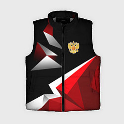 Женский жилет Russia uniform - красный и черный, цвет: 3D-светло-серый