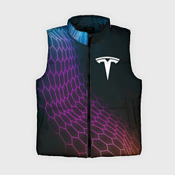 Женский жилет Tesla neon hexagon