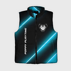 Женский жилет Poppy Playtime неоновые лампы, цвет: 3D-черный