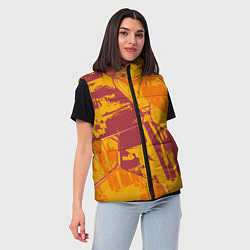 Женский жилет Яркий абстрактный паттерн для спорта, цвет: 3D-красный — фото 2