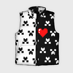Женский жилет Minecraft pattern love