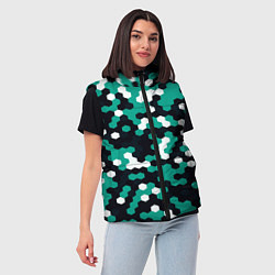 Женский жилет Милитари стекло текстура, цвет: 3D-красный — фото 2