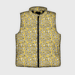 Женский жилет Человечки в шляпе, цвет: 3D-черный