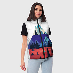 Женский жилет Русские горы, цвет: 3D-черный — фото 2