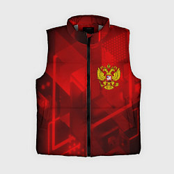 Женский жилет Россия герб текстура
