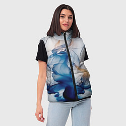 Женский жилет Синий батик, цвет: 3D-черный — фото 2