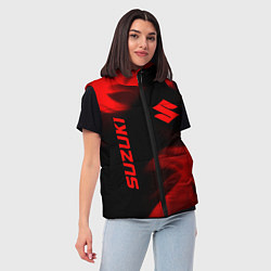 Женский жилет Suzuki - red gradient вертикально, цвет: 3D-черный — фото 2