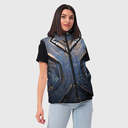 Женский жилет Стальная броня землянина, цвет: 3D-светло-серый — фото 2