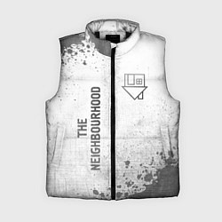 Женский жилет The Neighbourhood - white gradient вертикально, цвет: 3D-черный