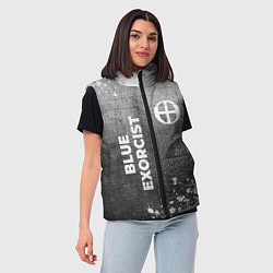 Женский жилет Blue Exorcist - grey gradient вертикально, цвет: 3D-черный — фото 2