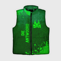 Женский жилет Die Antwoord - green gradient вертикально, цвет: 3D-черный