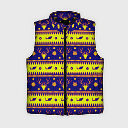 Женский жилет Новый год зима паттерн