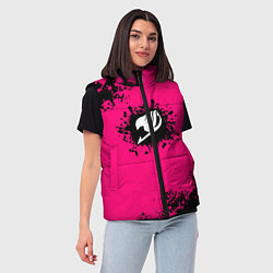 Женский жилет Хвост феи краски аниме, цвет: 3D-светло-серый — фото 2