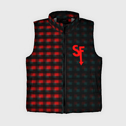 Женский жилет Sally face текстура глитч