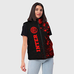 Женский жилет Inter - red gradient по-вертикали, цвет: 3D-черный — фото 2