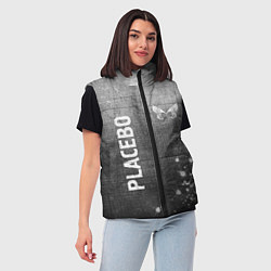 Женский жилет Placebo - grey gradient вертикально, цвет: 3D-черный — фото 2