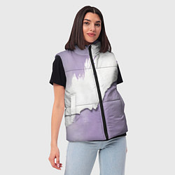 Женский жилет Штукатурка и лавандовая краска, цвет: 3D-черный — фото 2