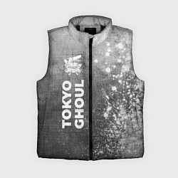 Женский жилет Tokyo Ghoul - grey gradient по-вертикали, цвет: 3D-черный