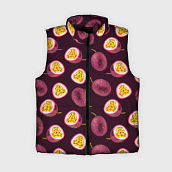 Женский жилет Маракуйя паттерн, цвет: 3D-черный