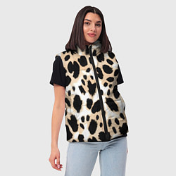 Женский жилет Леопард пятна, цвет: 3D-красный — фото 2