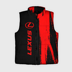Женский жилет Lexus - red gradient по-вертикали, цвет: 3D-черный
