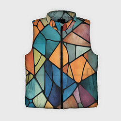 Женский жилет Мозаика цветное стекло