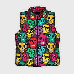 Женский жилет Черепной паттерн