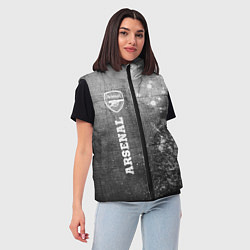 Женский жилет Arsenal - grey gradient по-вертикали, цвет: 3D-черный — фото 2