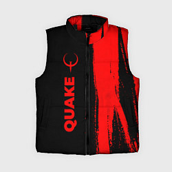 Женский жилет Quake - red gradient по-вертикали, цвет: 3D-черный