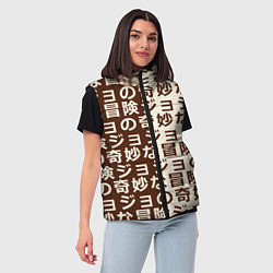 Женский жилет Japan pattern, цвет: 3D-черный — фото 2