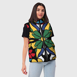 Женский жилет Узор калейдоскоп, цвет: 3D-светло-серый — фото 2